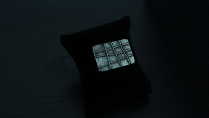 Handmade Geometric Large Silver Ring