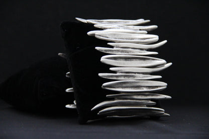 Cuff Slip On Statement Silver Bracelet