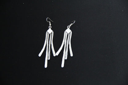 Silver Long Dangle Earring