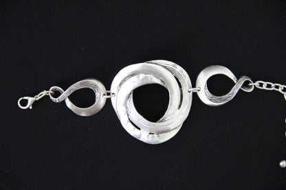 Eternity Boho Hammered Statement Bracelet