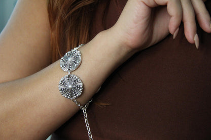 Hammered Statement Bracelet Ethnic Hammered Unique Design
