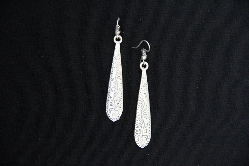Engraved Dangle Earrings