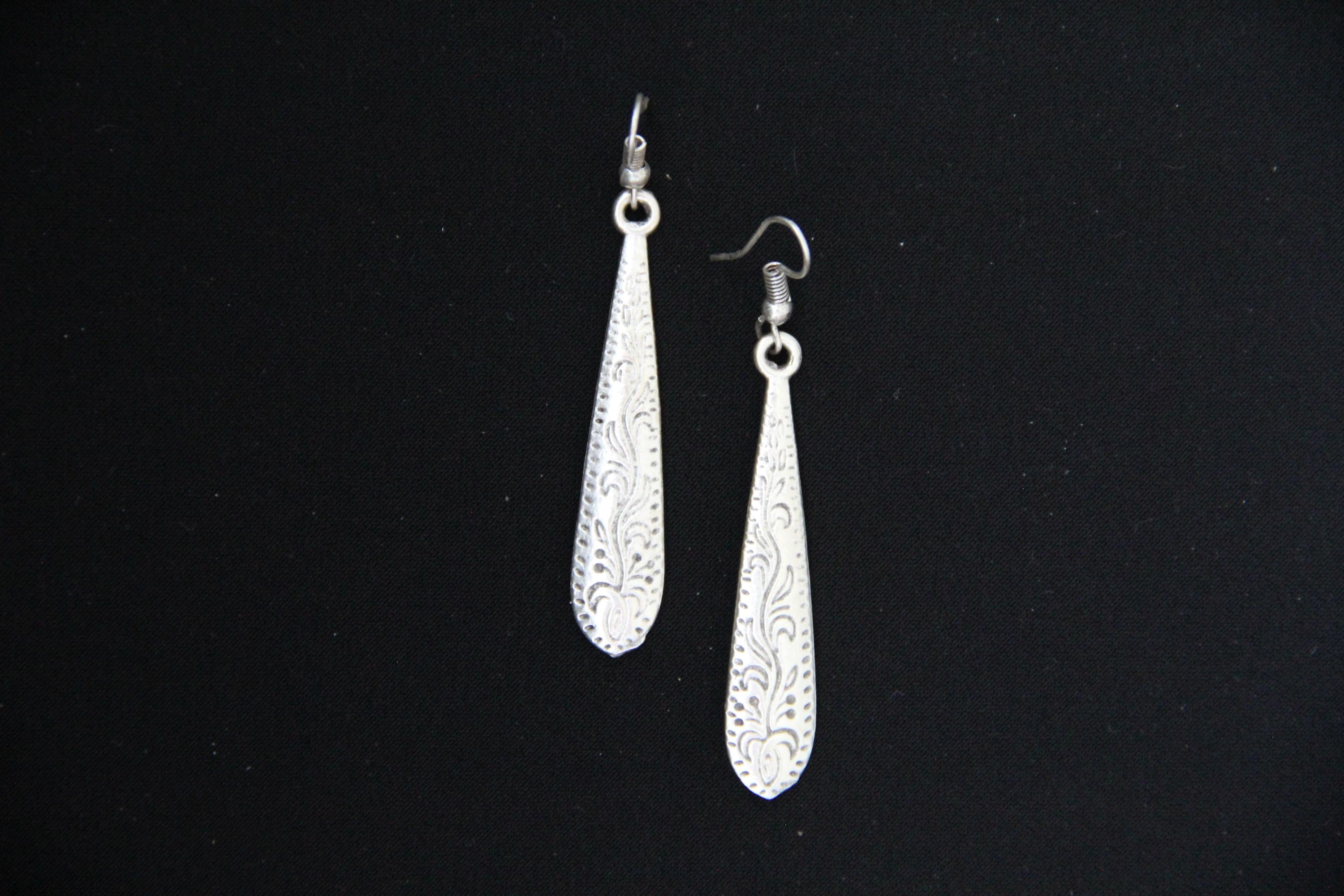 Engraved Dangle Earrings