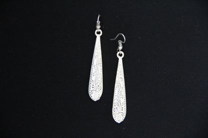 Engraved Dangle Earrings