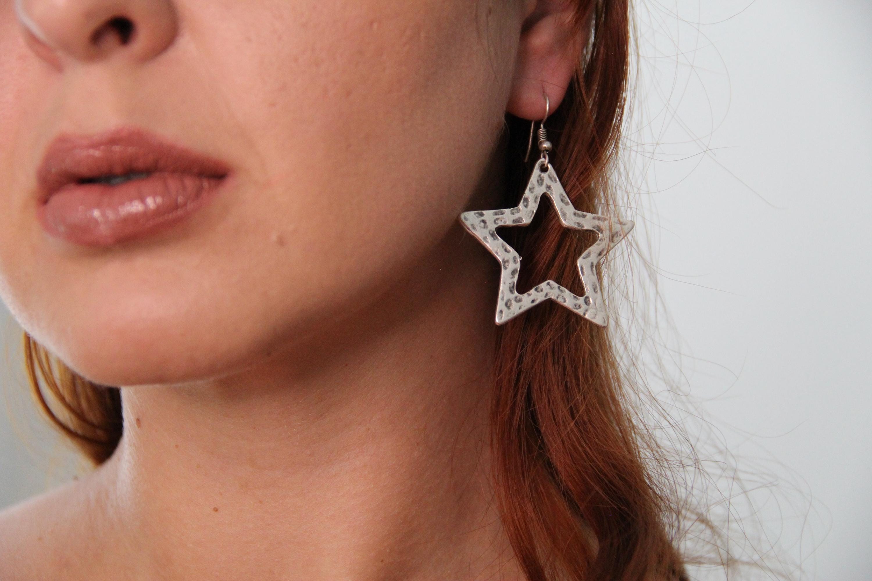 Star Silver Earring
