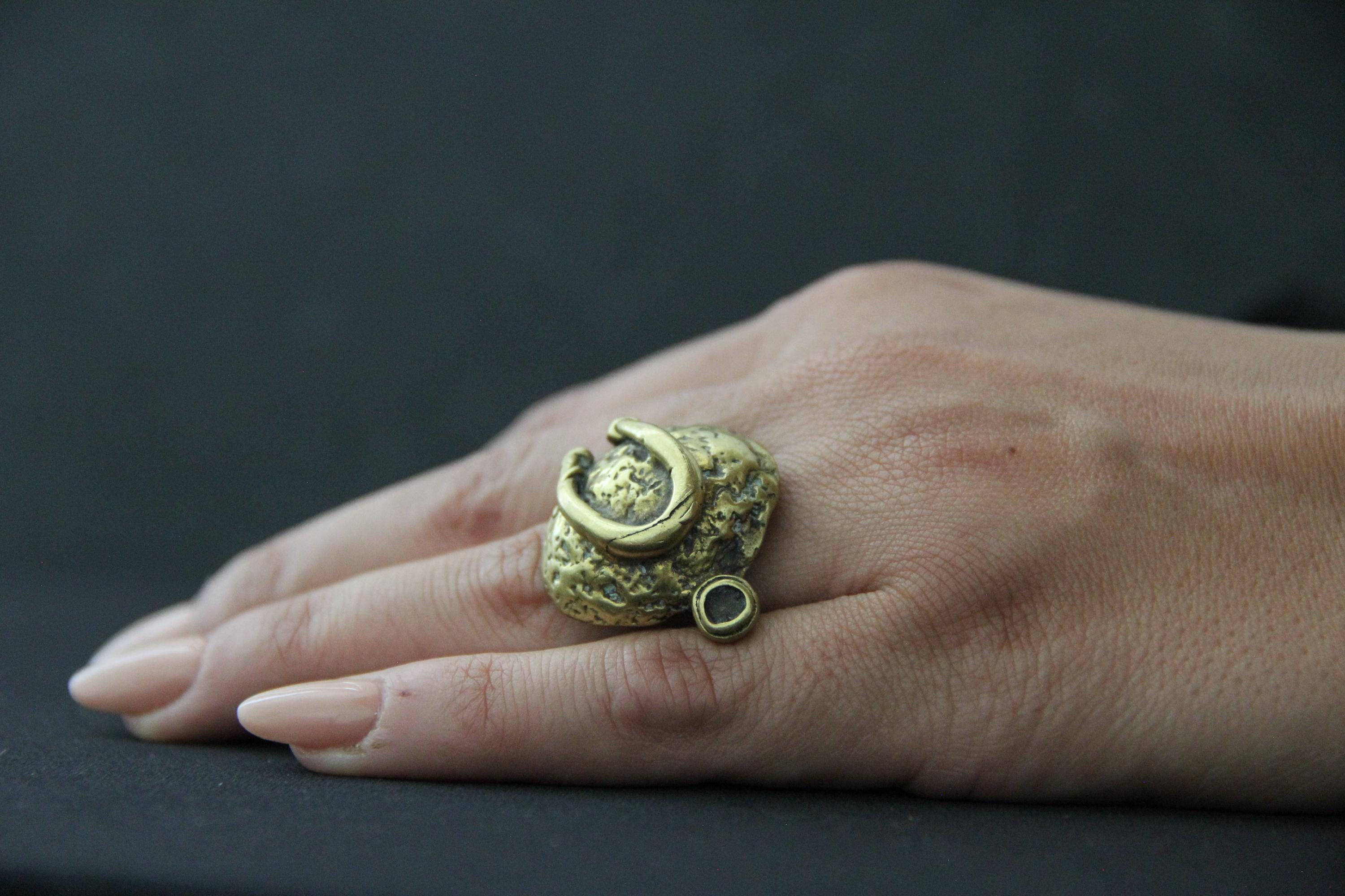 Bohemian Bronze Adjustable Ring