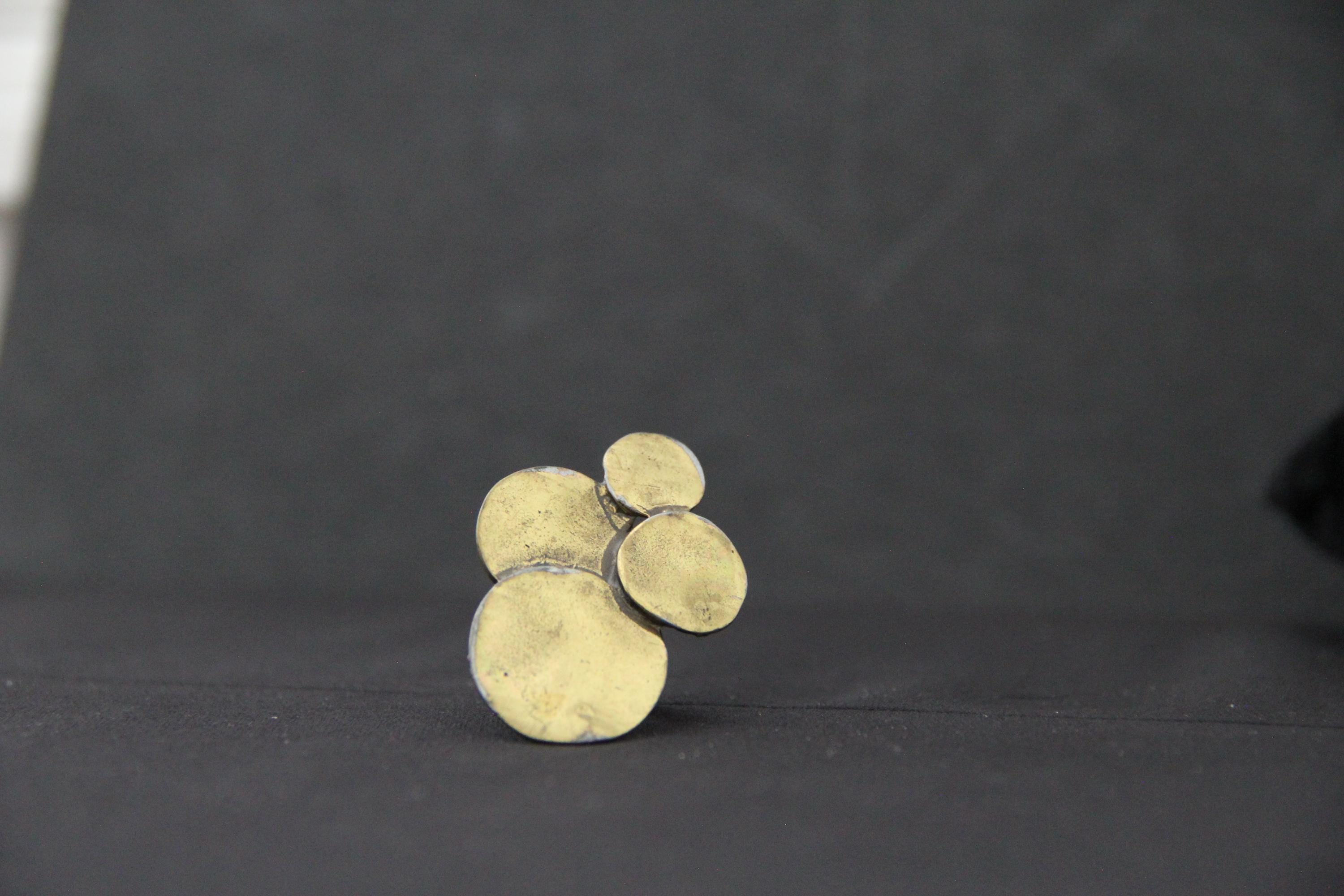 Large Adjustable Boho Style Bronze Statement Ring