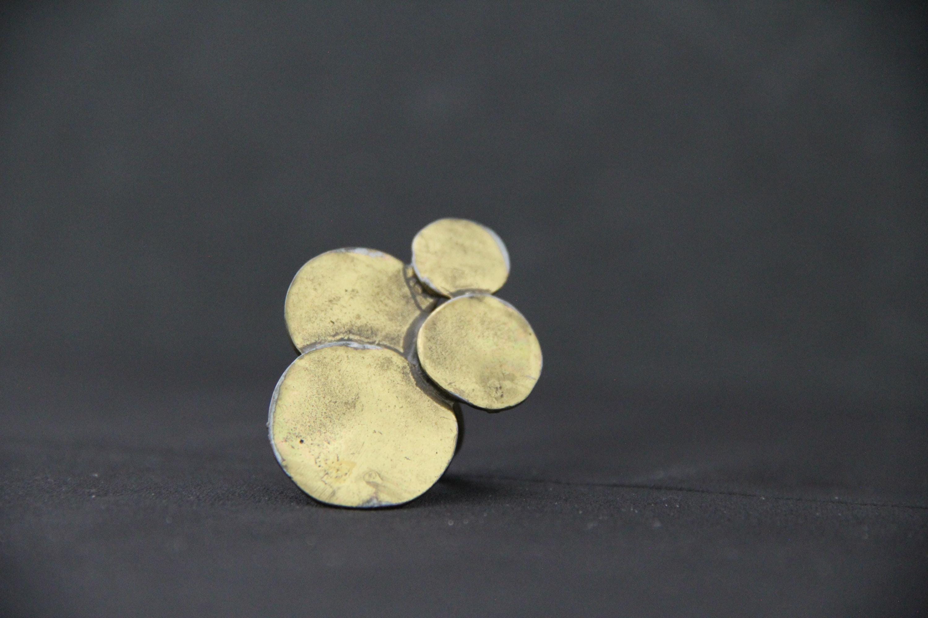 Large Adjustable Boho Style Bronze Statement Ring