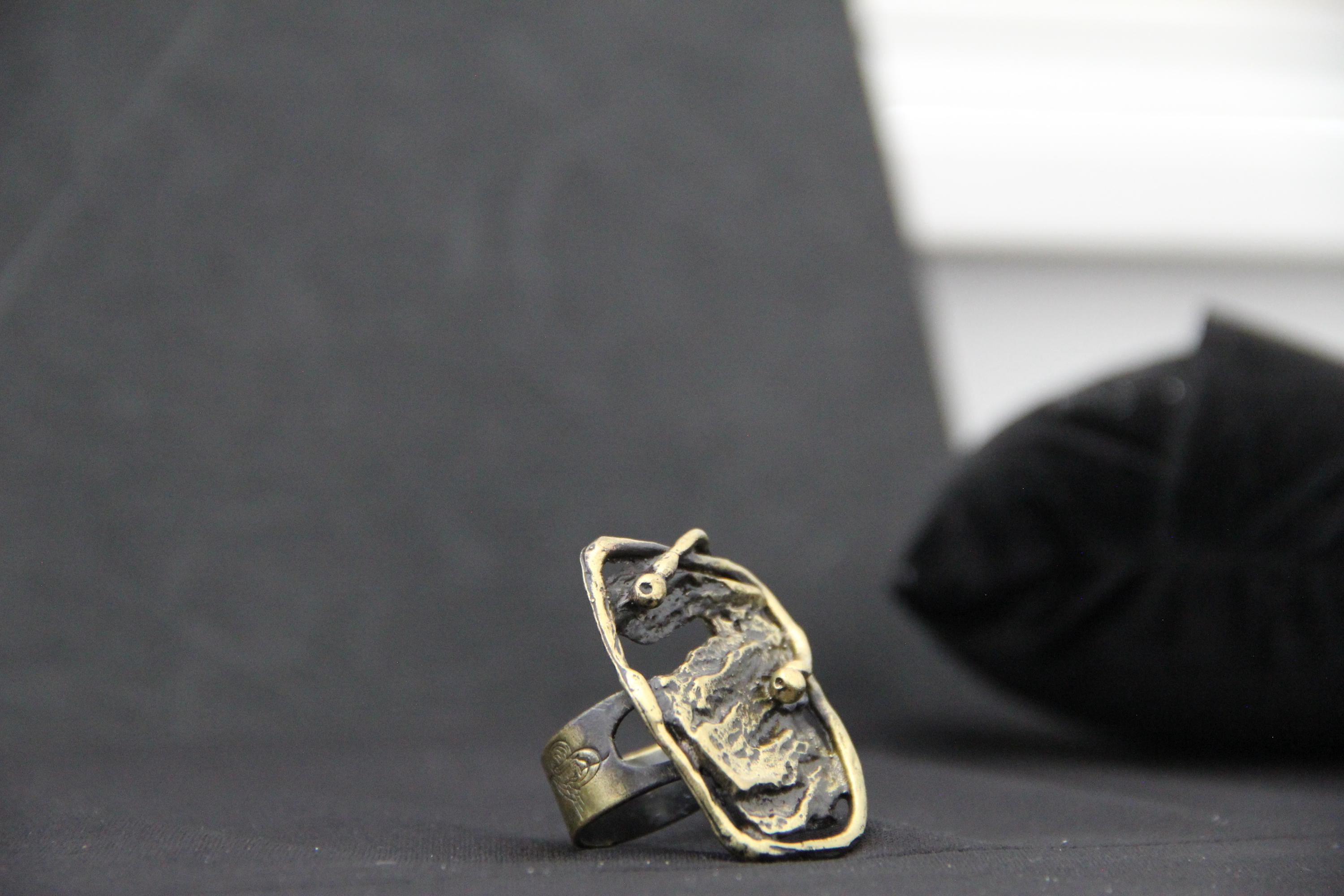 Large Statement Bronze Ring