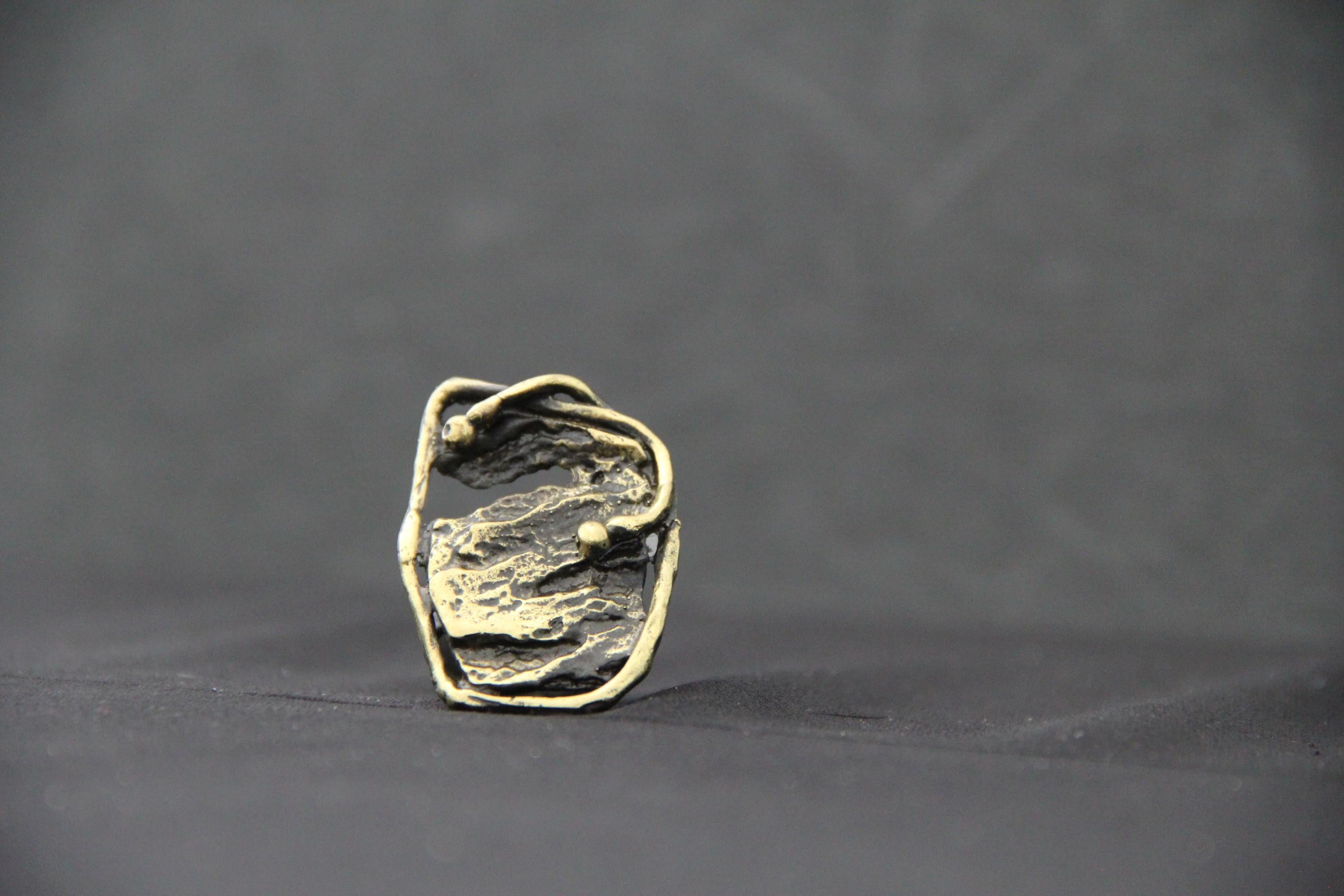 Large Statement Bronze Ring