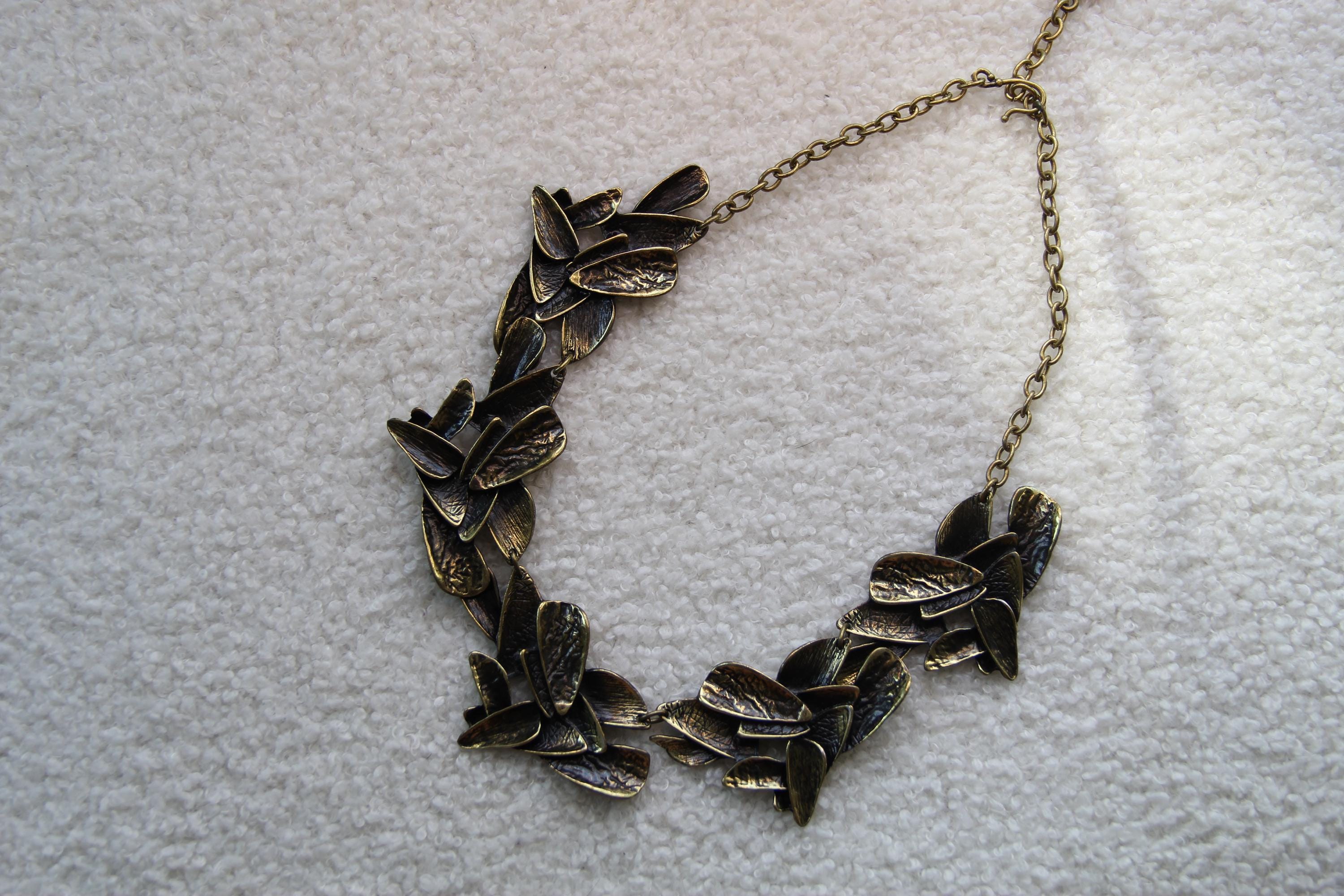 Bronze Statement Vintage Style Necklace