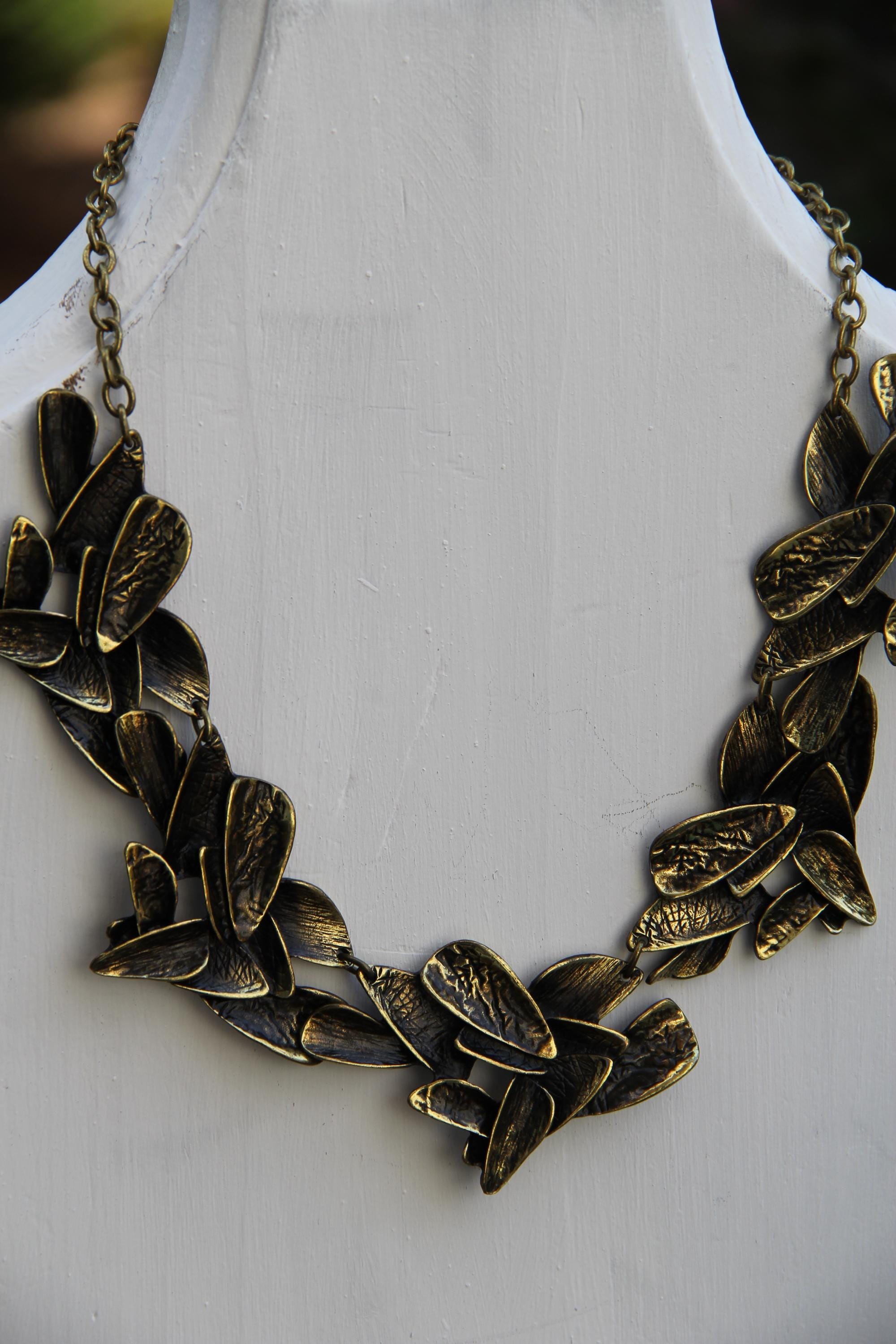 Bronze Statement Vintage Style Necklace