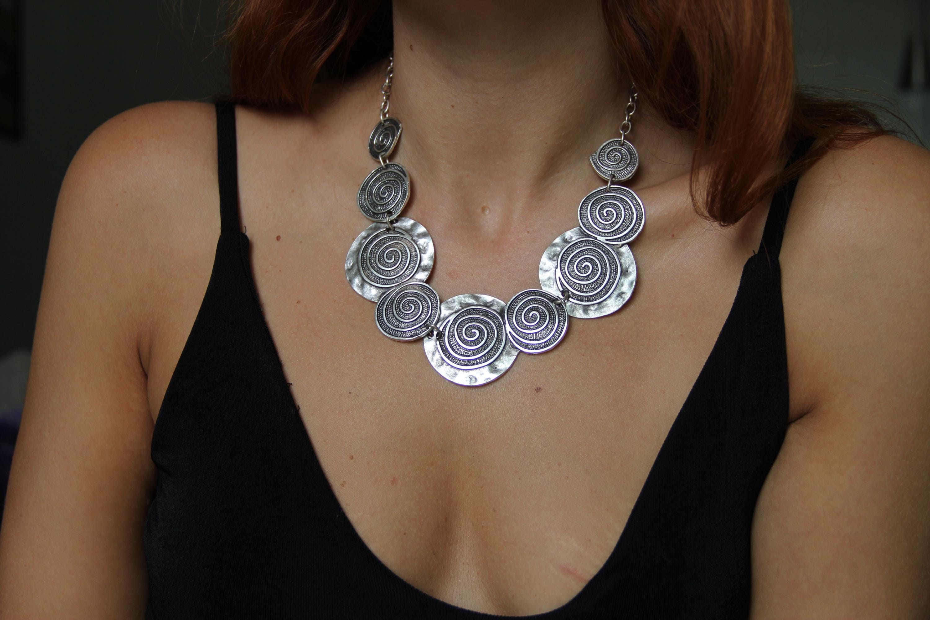 Handmade Bohemian Style Necklace – Unique Boho Chic Statement Jewelry, Unisex Accessory, Gift Idea for Her or Him