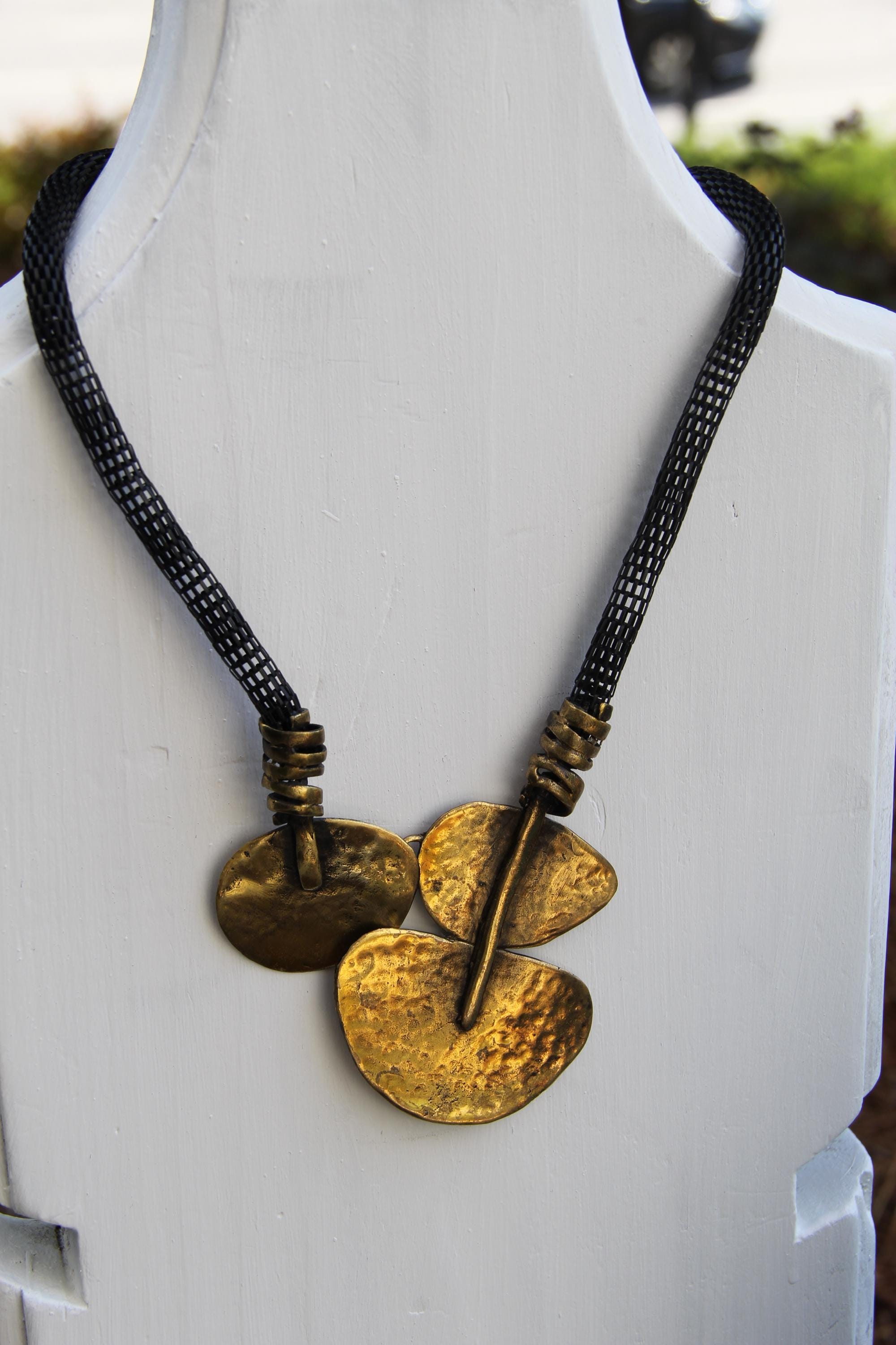 Bronze Statement Vintage Inspired Necklace