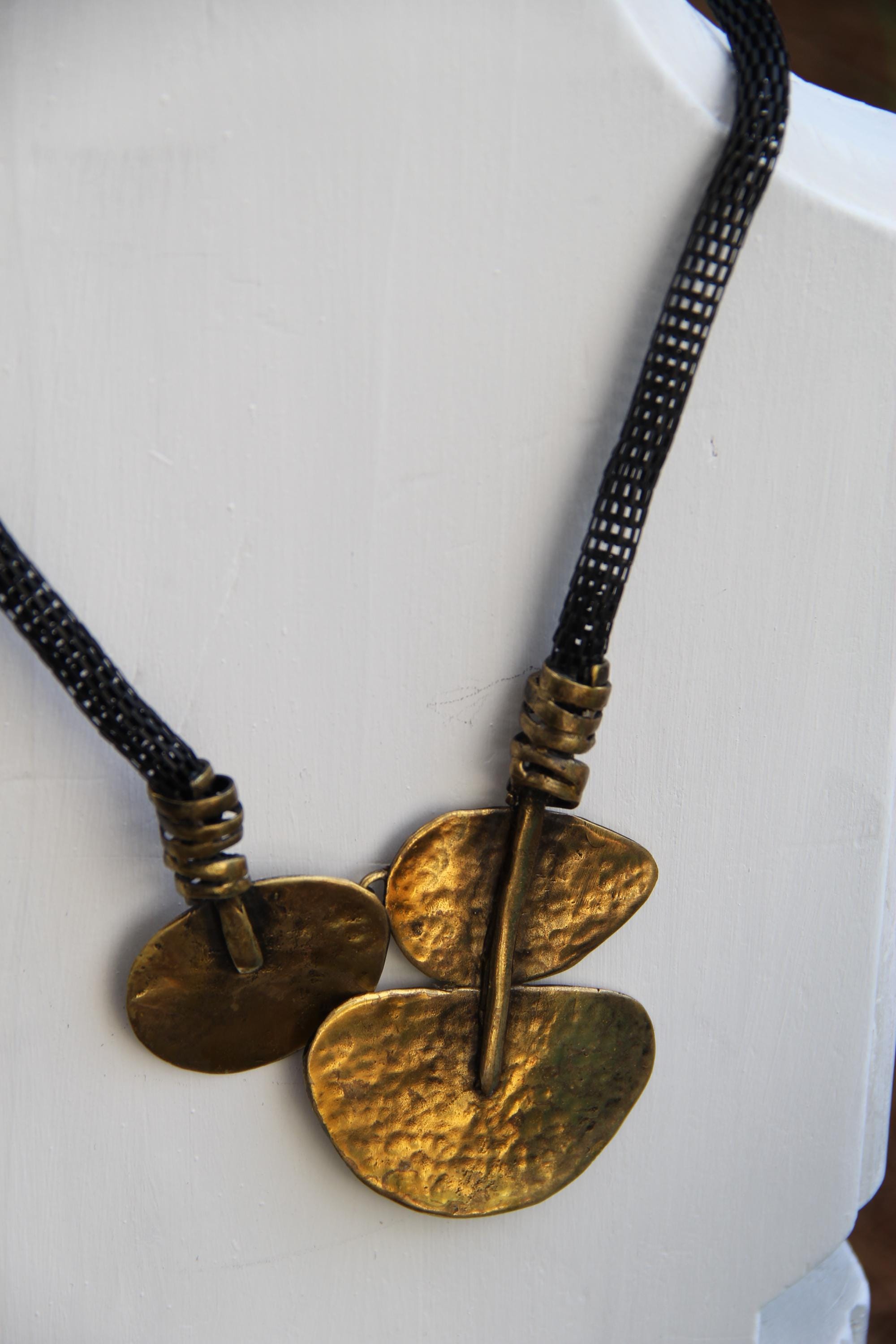 Bronze Statement Vintage Inspired Necklace