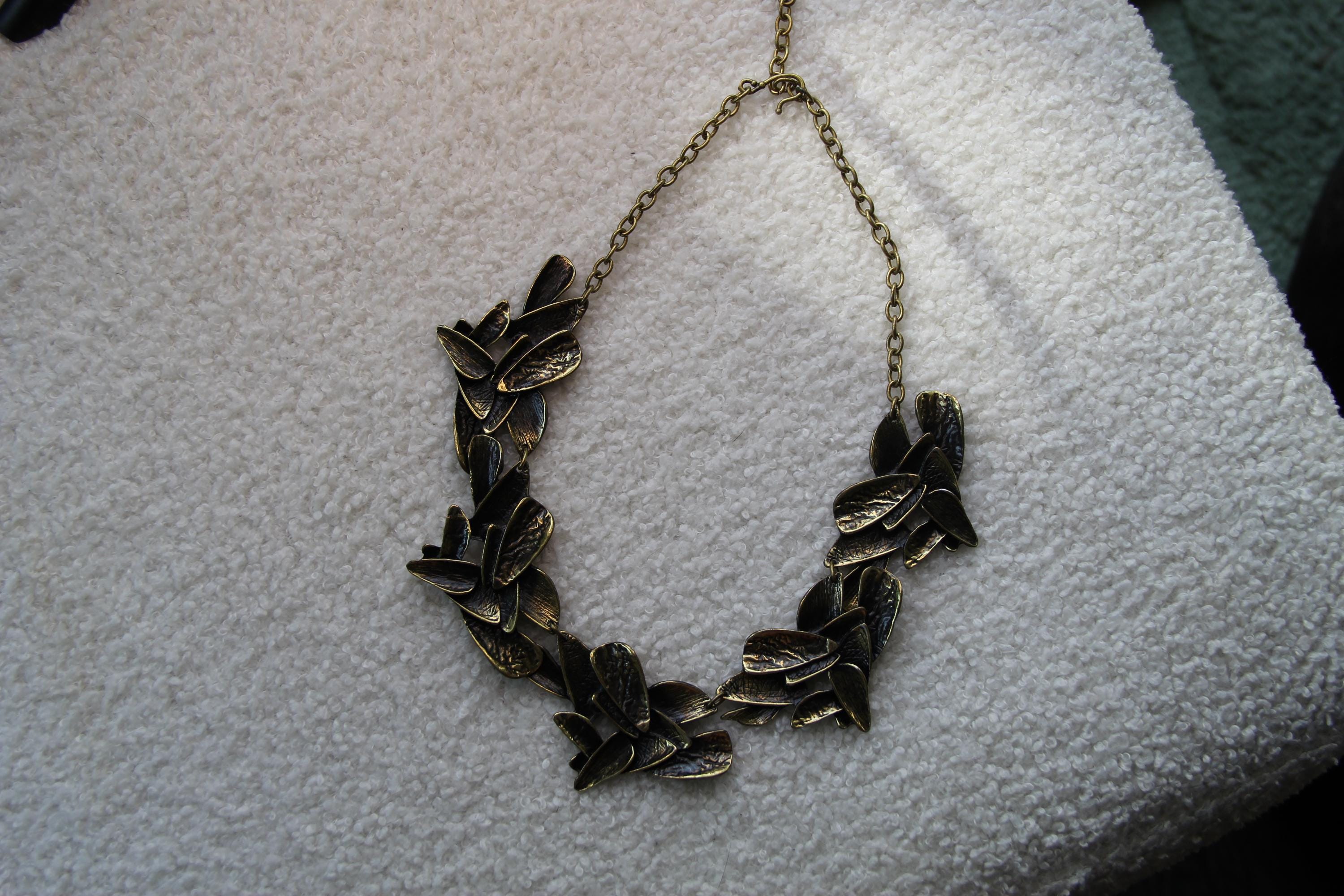 Bronze Statement Vintage Style Necklace