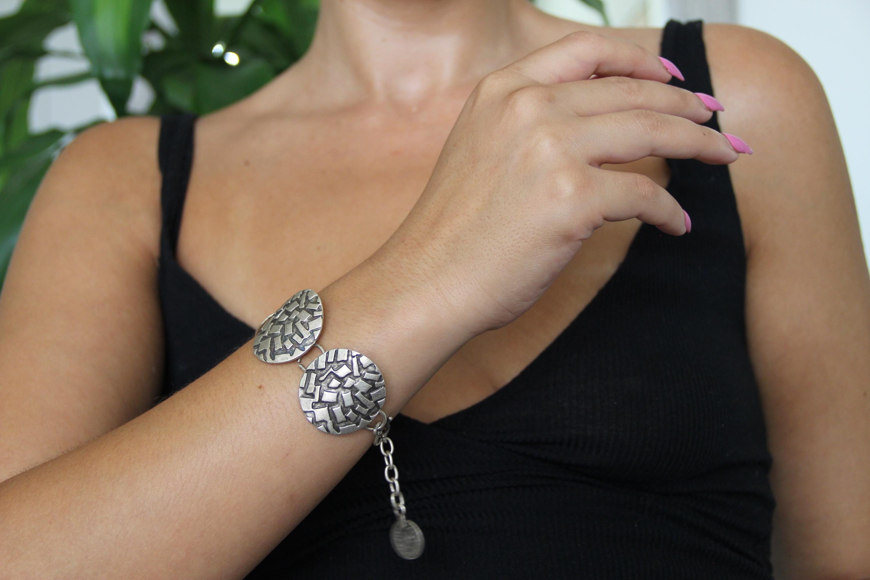 Adjustable Ethnic Handmade Circle Bracelet