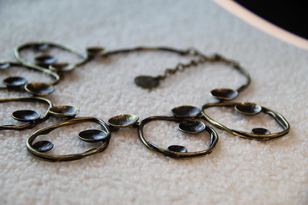 Bronze Statement Vintage Style Necklace