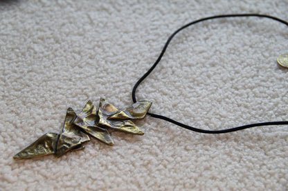 Necklace Bronze Statement Geometric Necklace