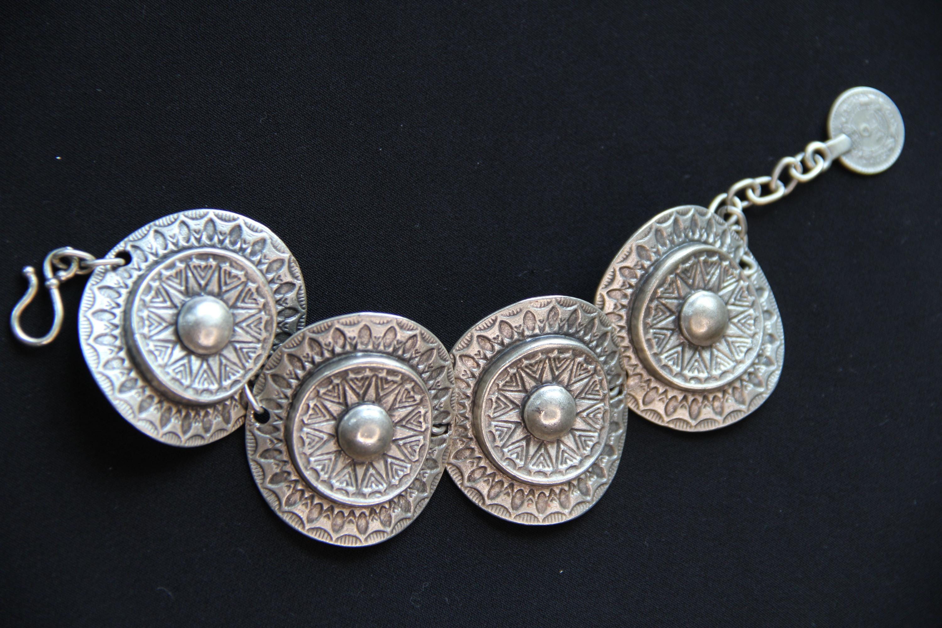 Silver Adjustable Ethnic Silver Timeless Bracelet