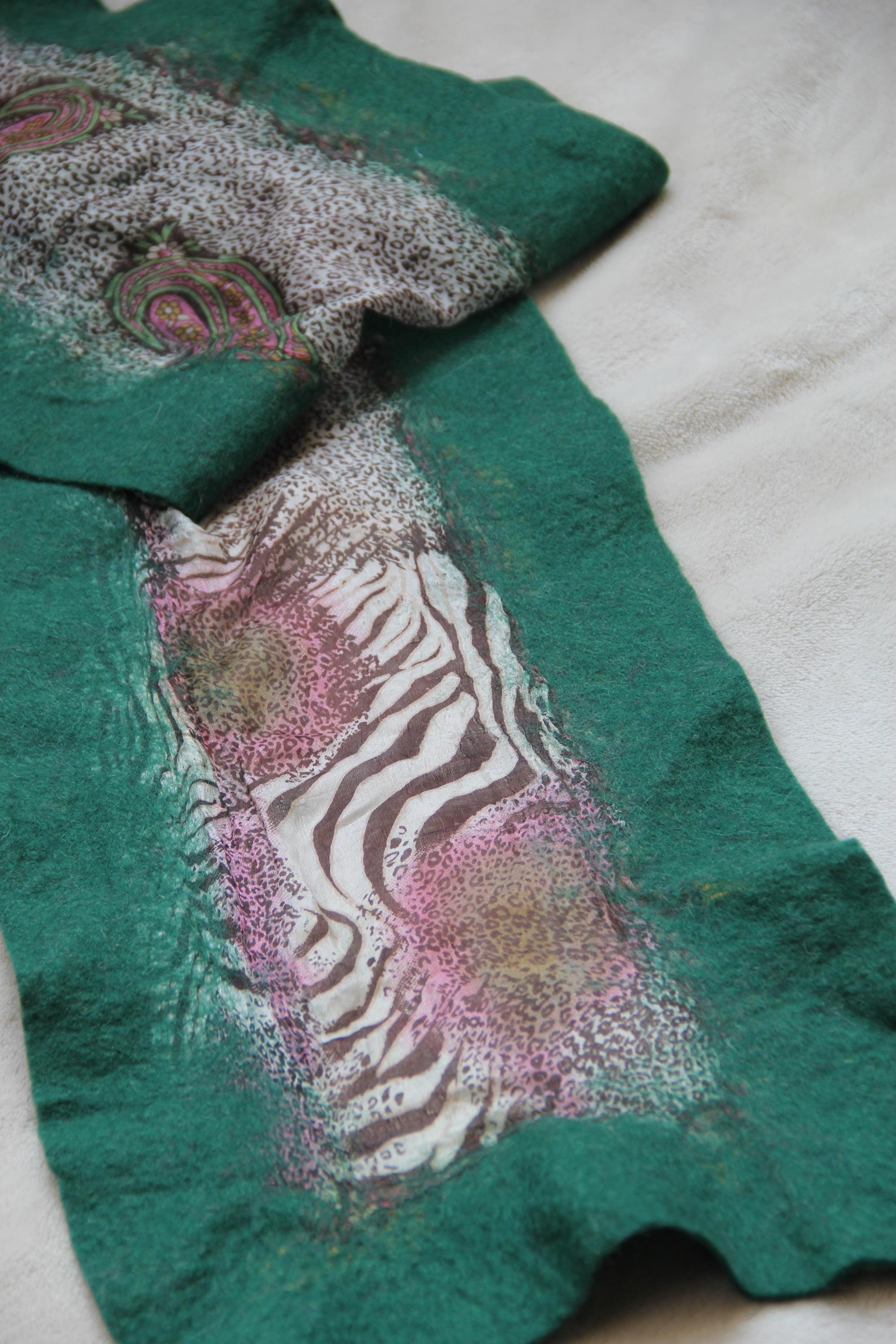 Silk Wool Wrap Boho Chic Wrap