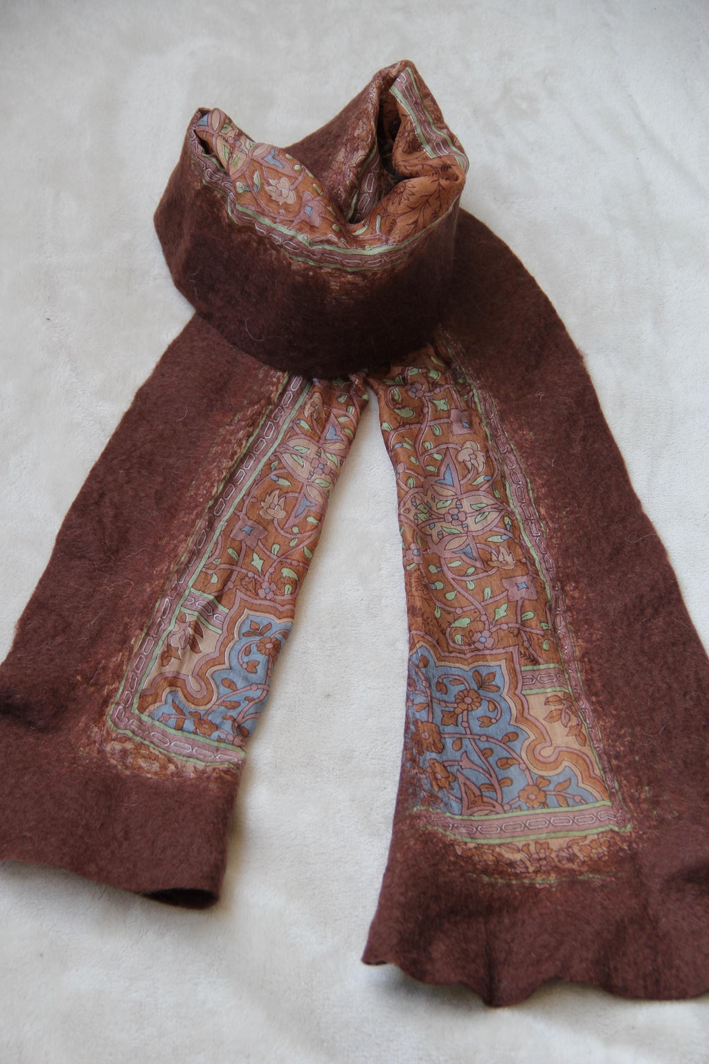 Scarf Silk Wool Wrap