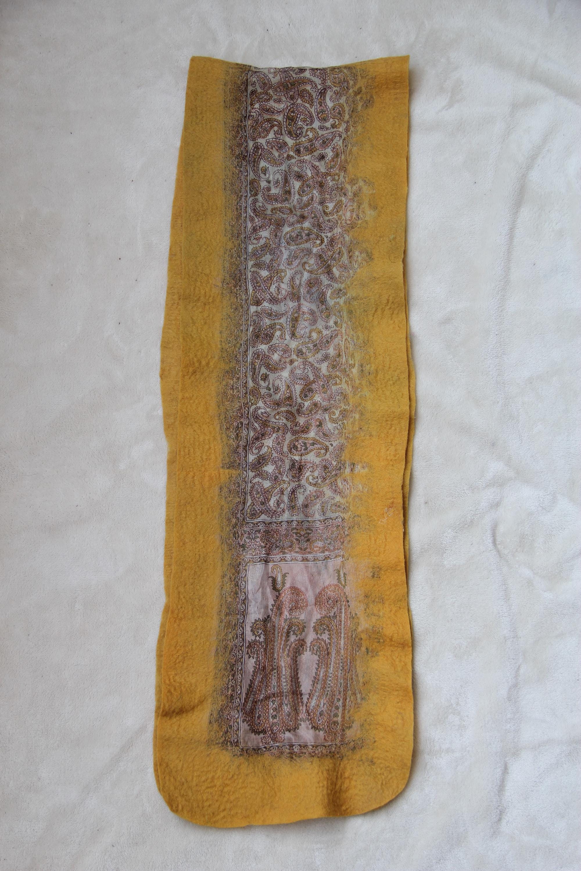 Silk Wool Scarf Boho Chic Wrap