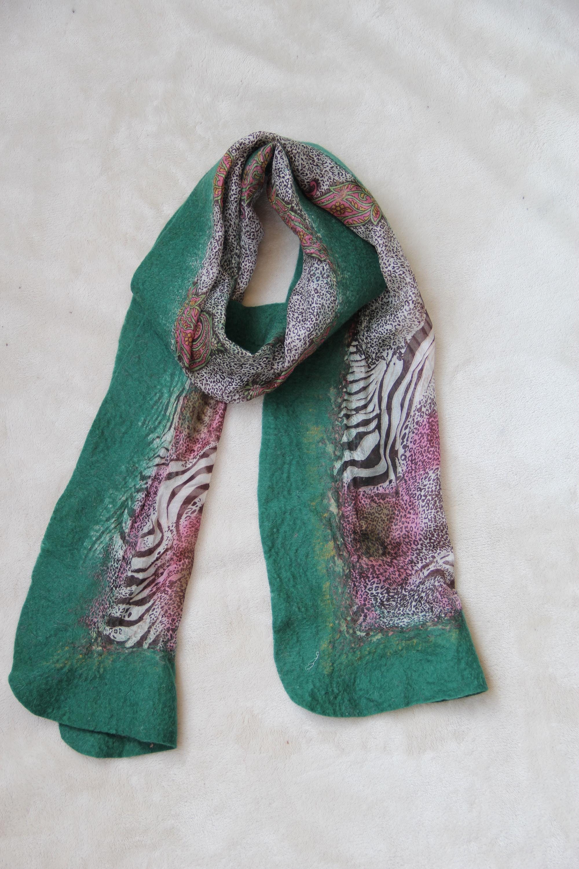 Silk Wool Wrap Boho Chic Wrap