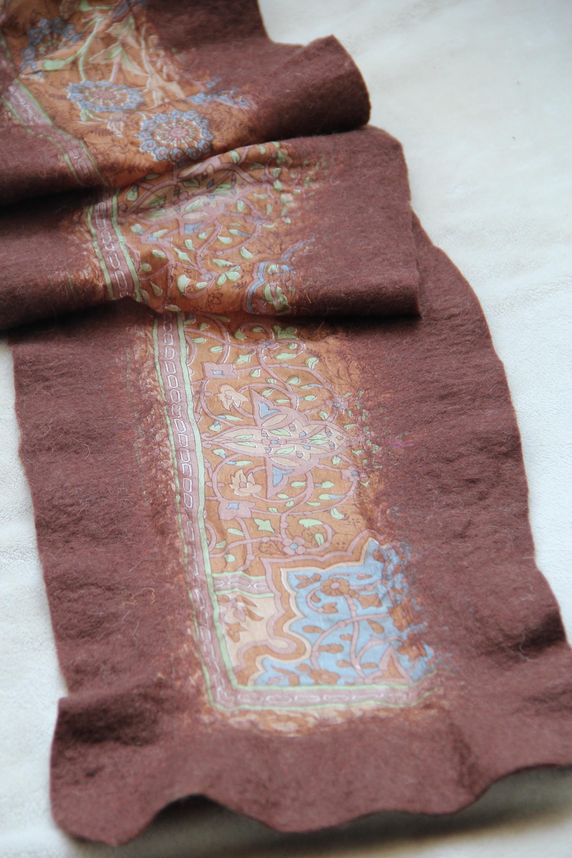 Scarf Silk Wool Wrap