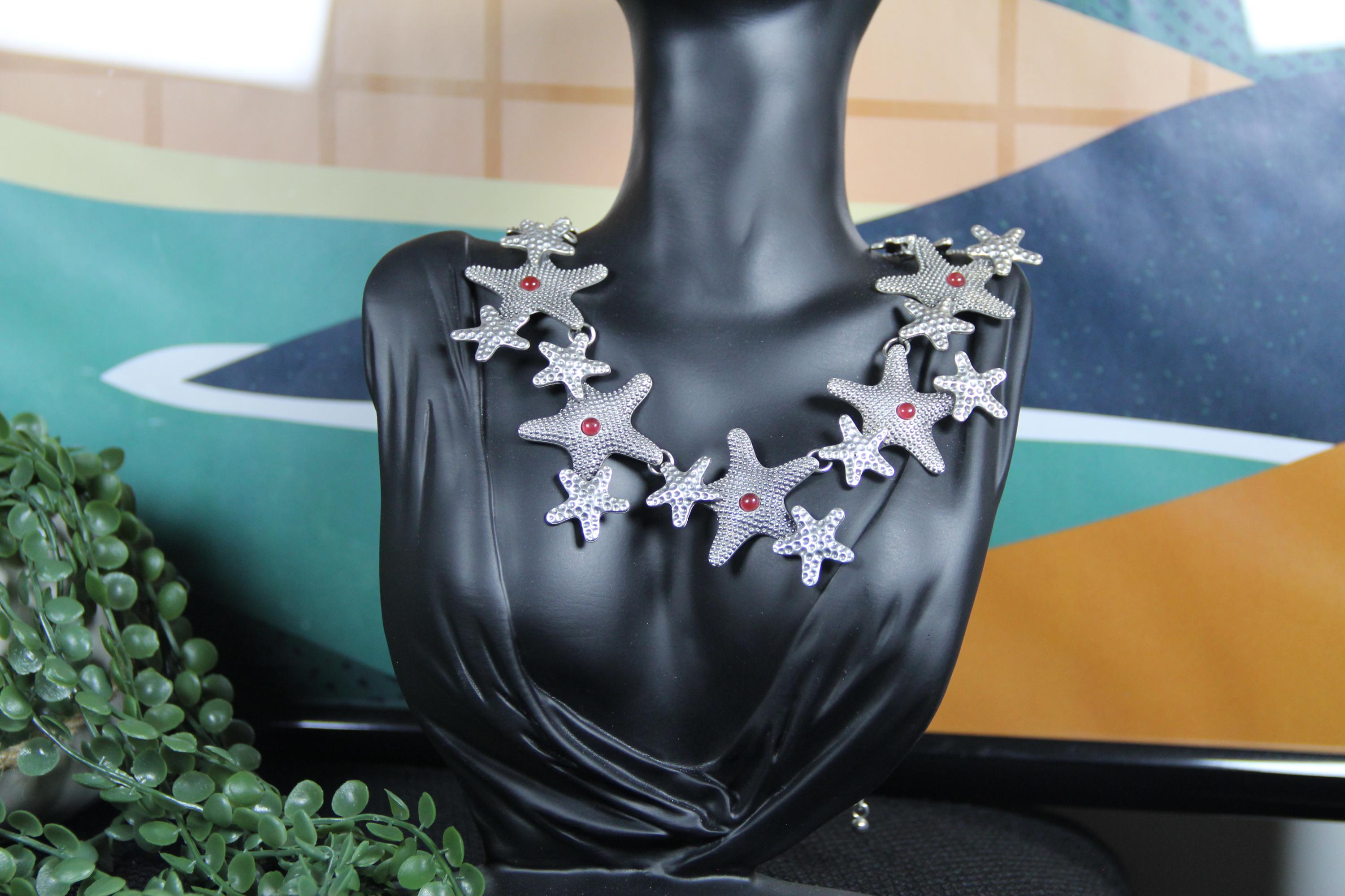 Silver Star Statement Necklace for Women – Boho Chic Jewelry
