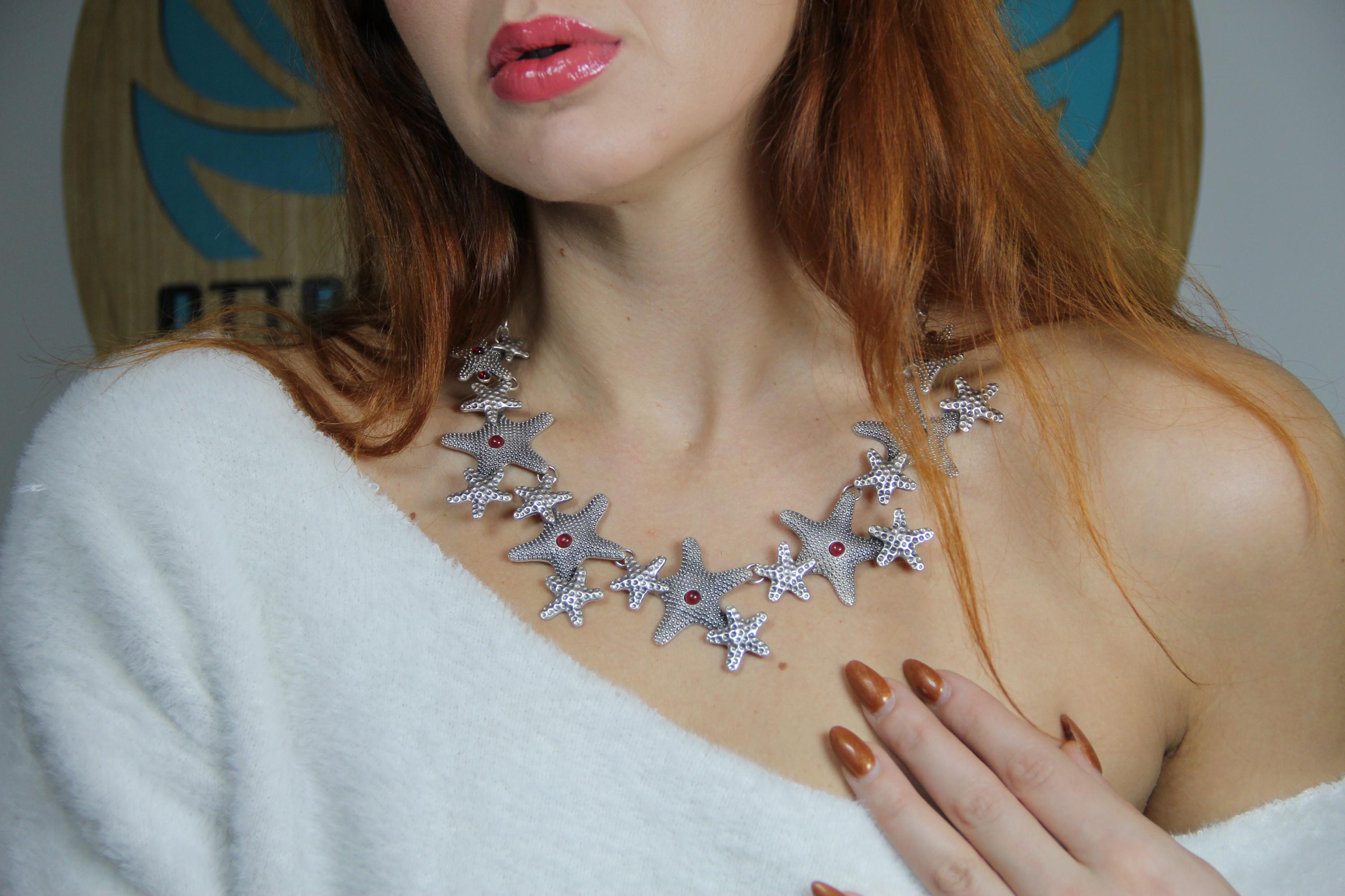 Silver Star Statement Necklace for Women – Boho Chic Jewelry