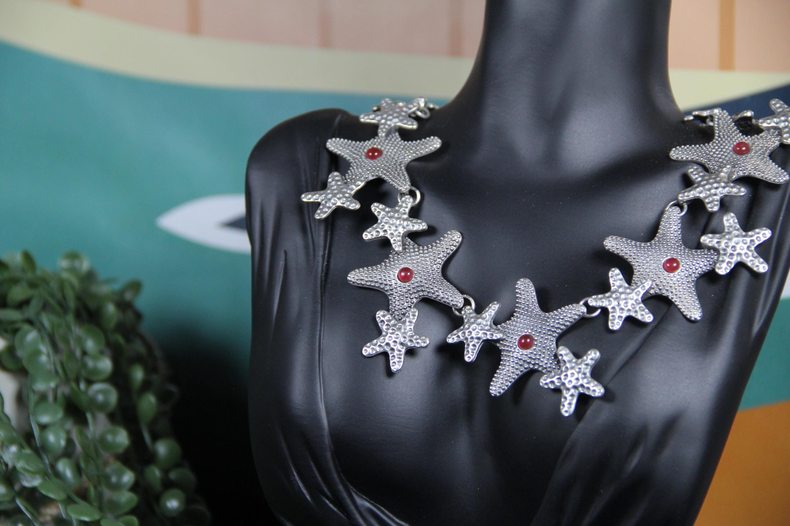 Silver Star Statement Necklace for Women – Boho Chic Jewelry