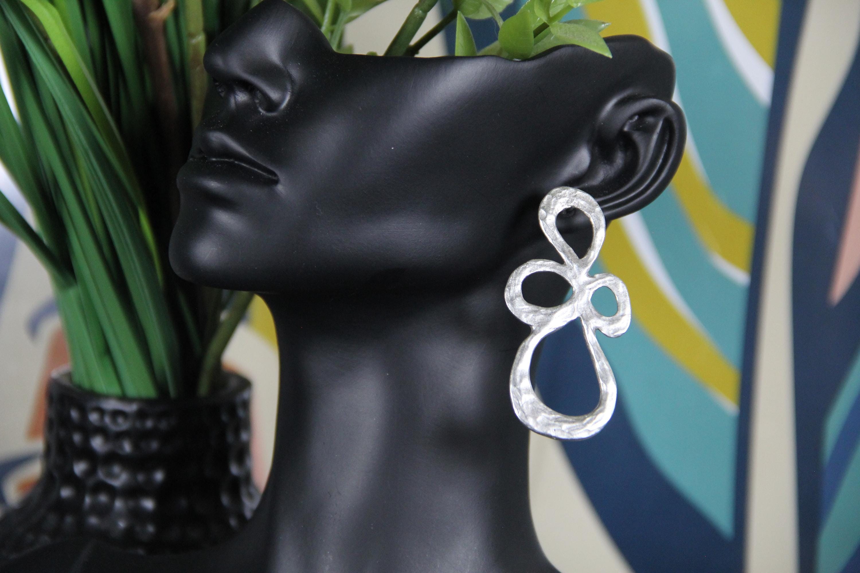 Abstract Statement Large Dangle Earring