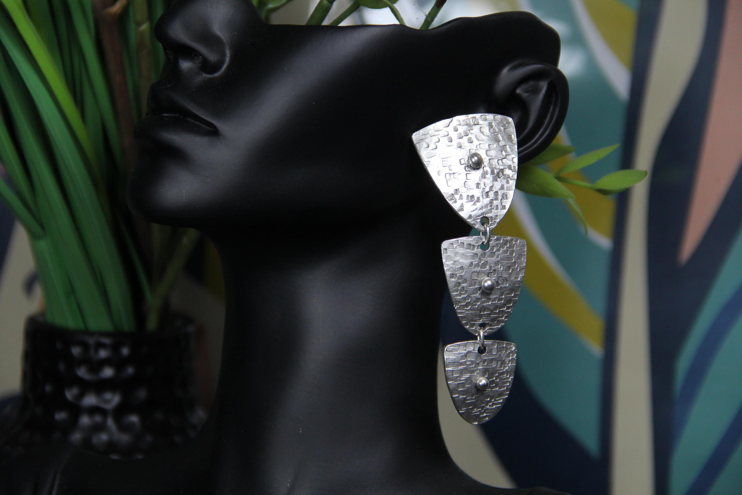 Abstract Large Statement Earring