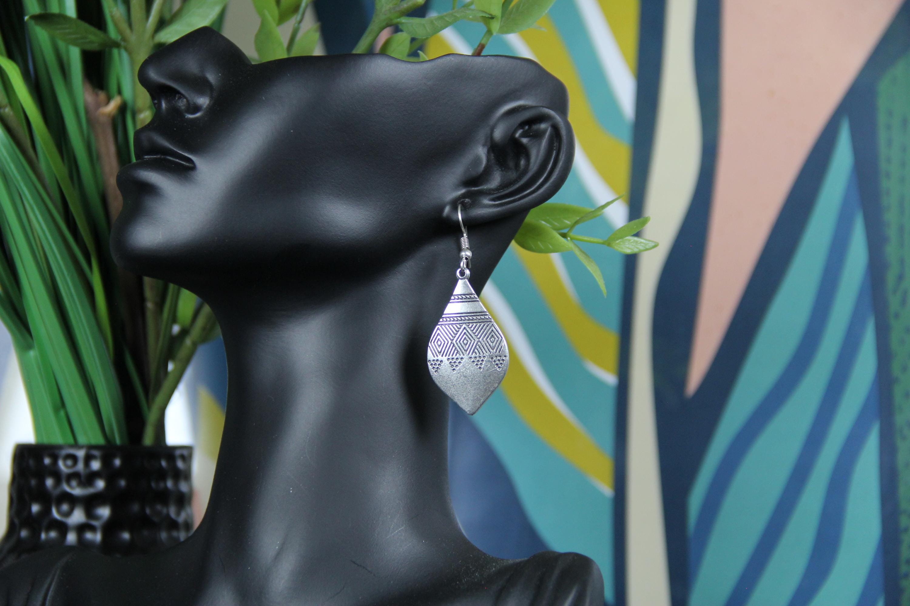 Handmade Engraved Earring