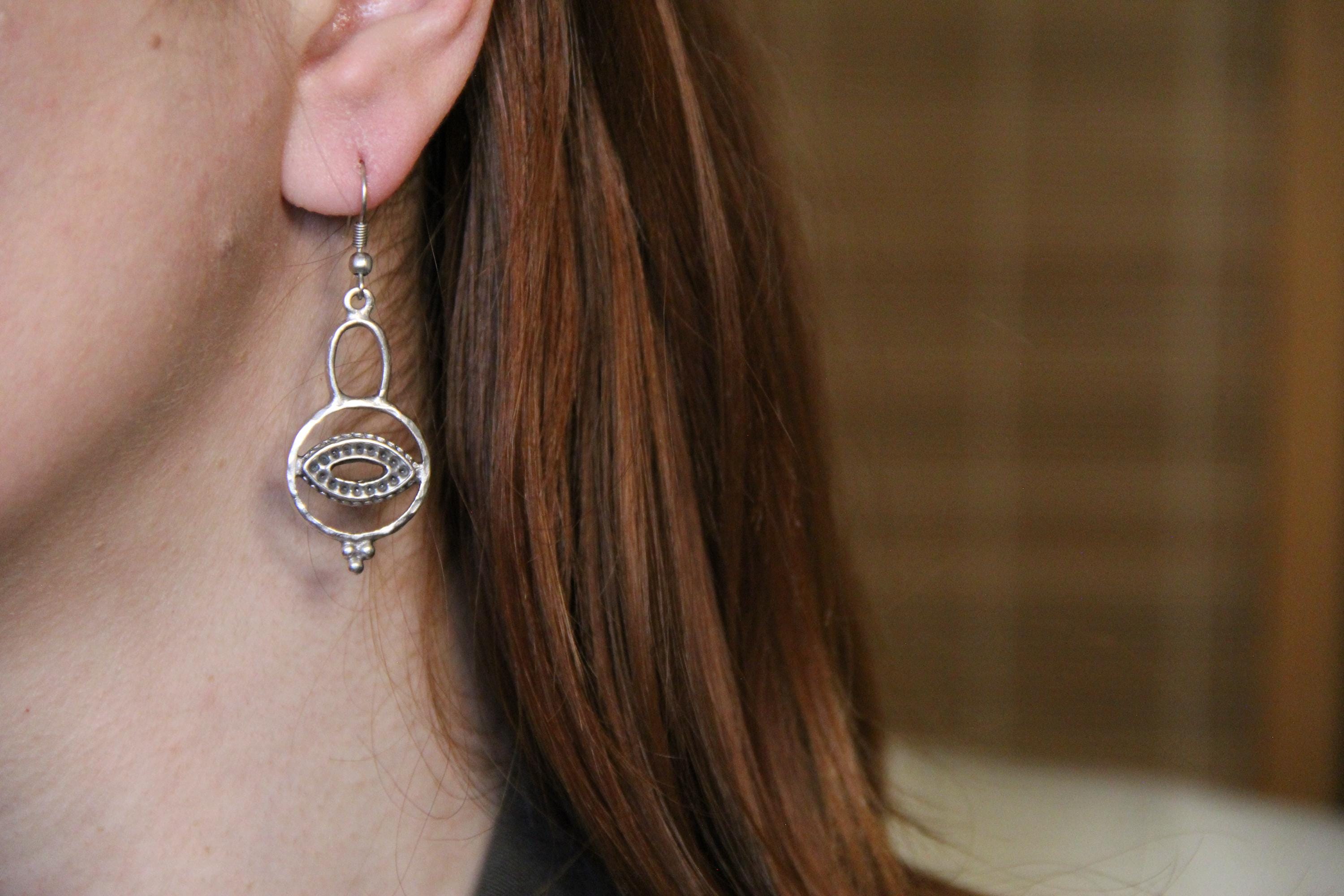 Evil Eye Statement Earring