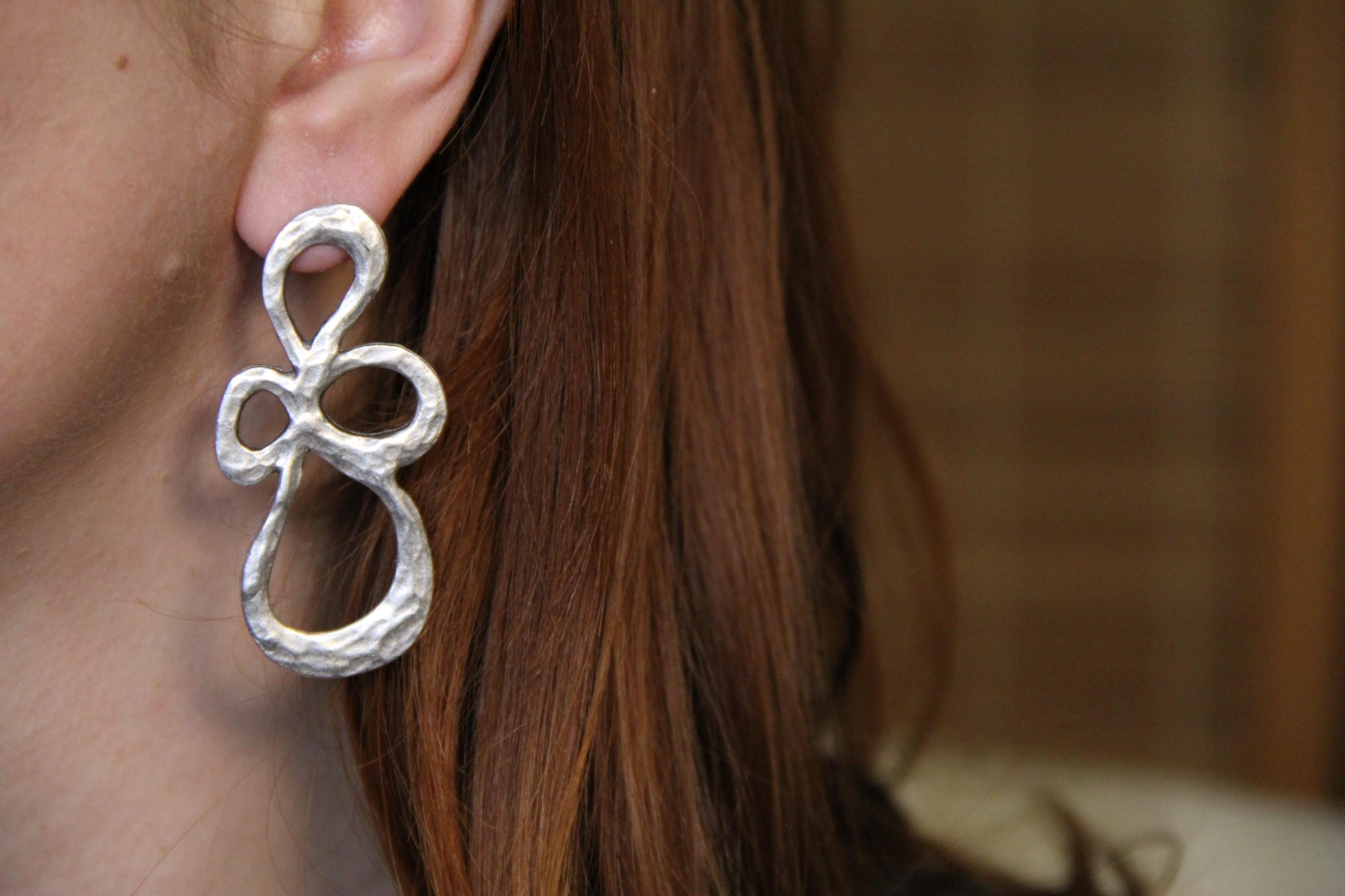 Abstract Statement Large Dangle Earring