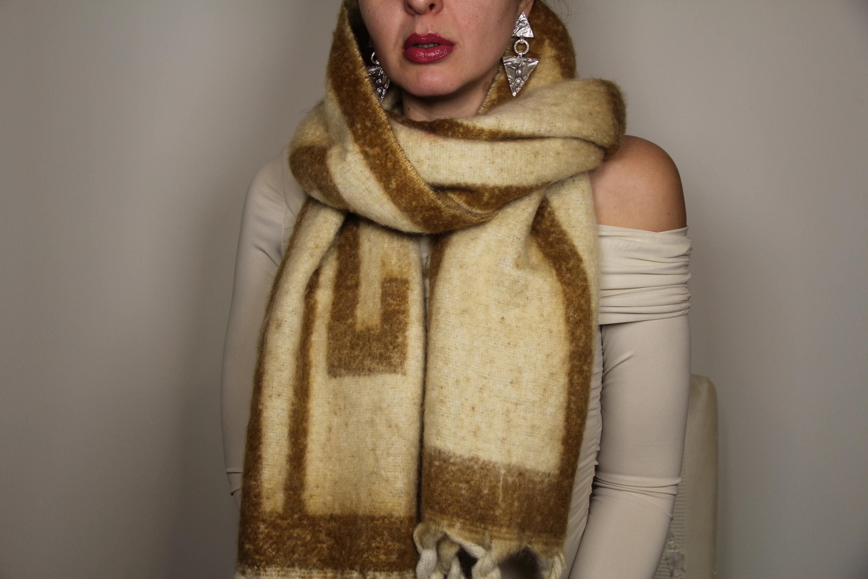 Modern Abstract Pattern Blanket Scarf