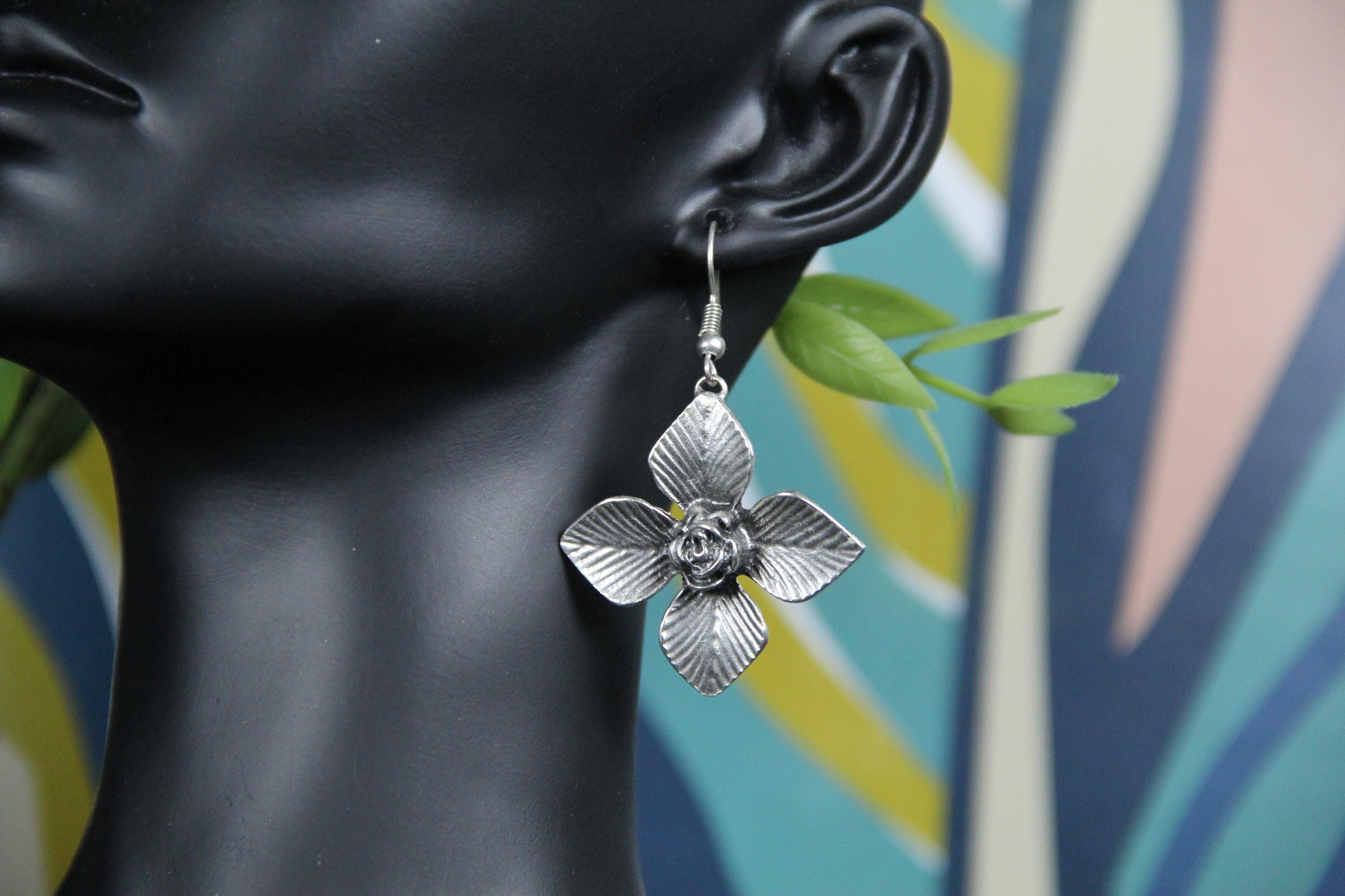 Earring Flower Handmade Statement Earring