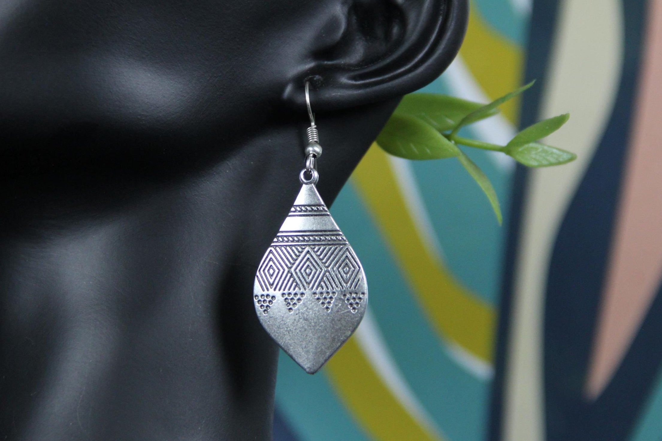 Handmade Engraved Earring
