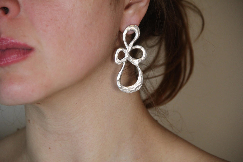 Abstract Statement Large Dangle Earring