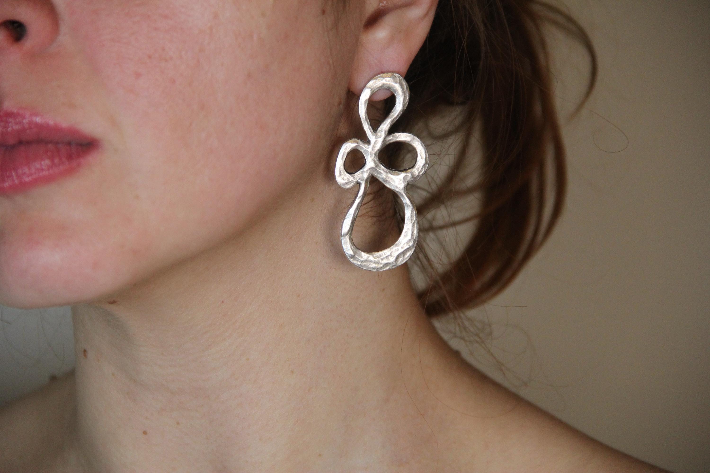 Abstract Statement Large Dangle Earring