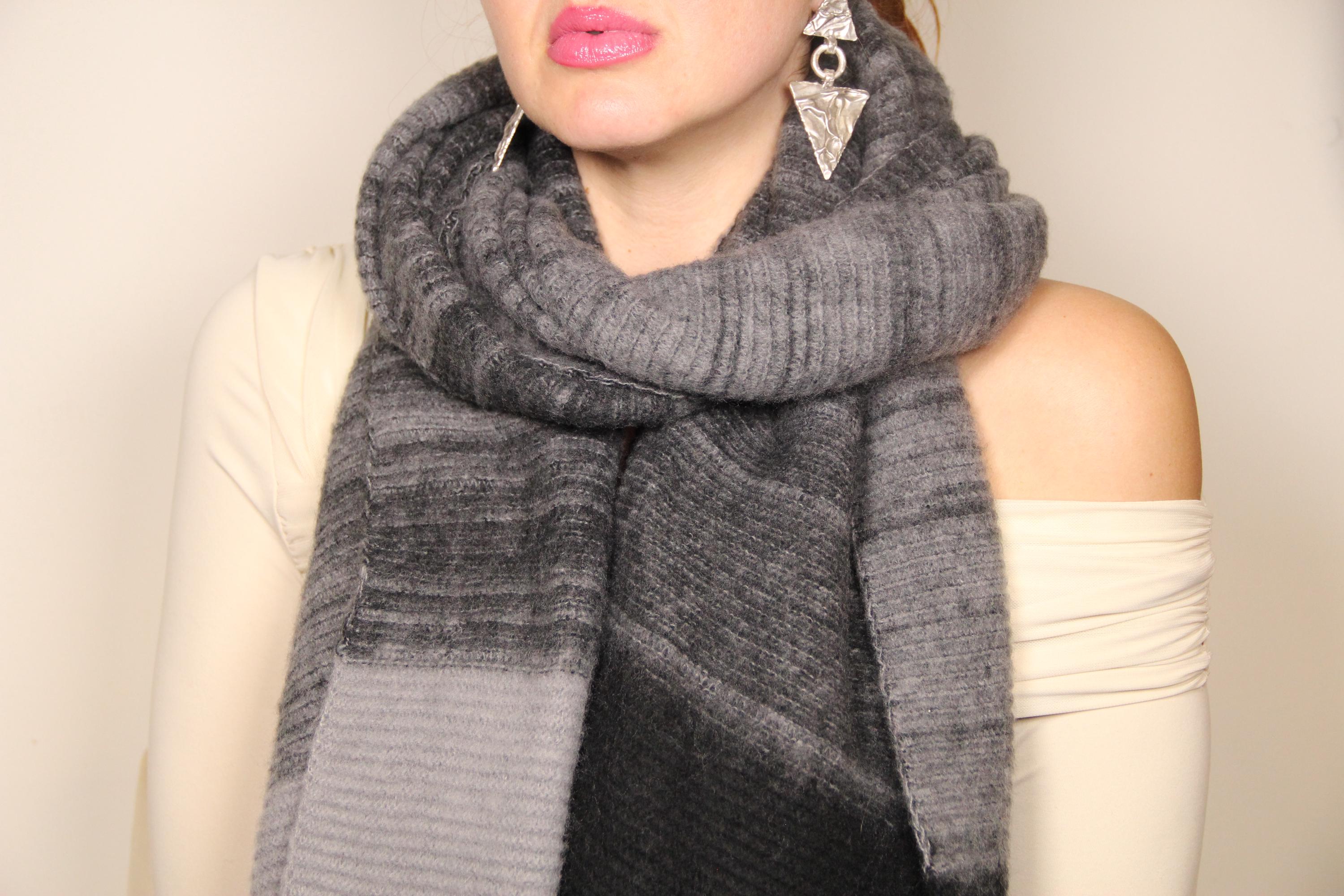 Minimalist Color Block Chic Blanket Scarf