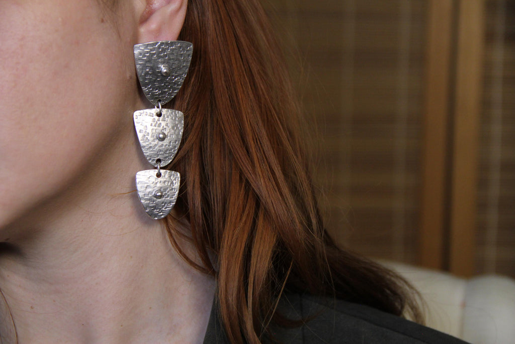 Abstract Large Statement Earring