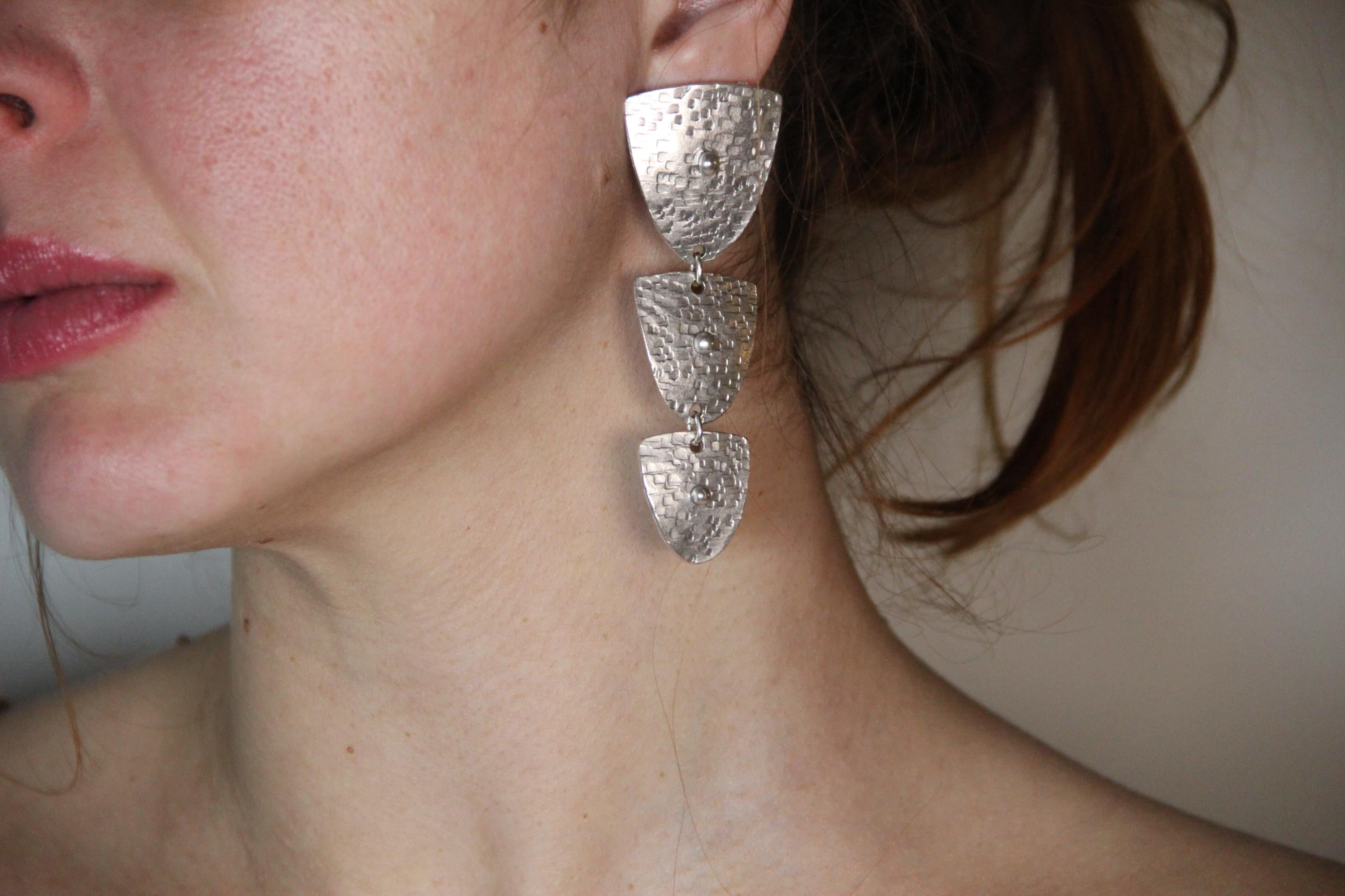 Abstract Large Statement Earring