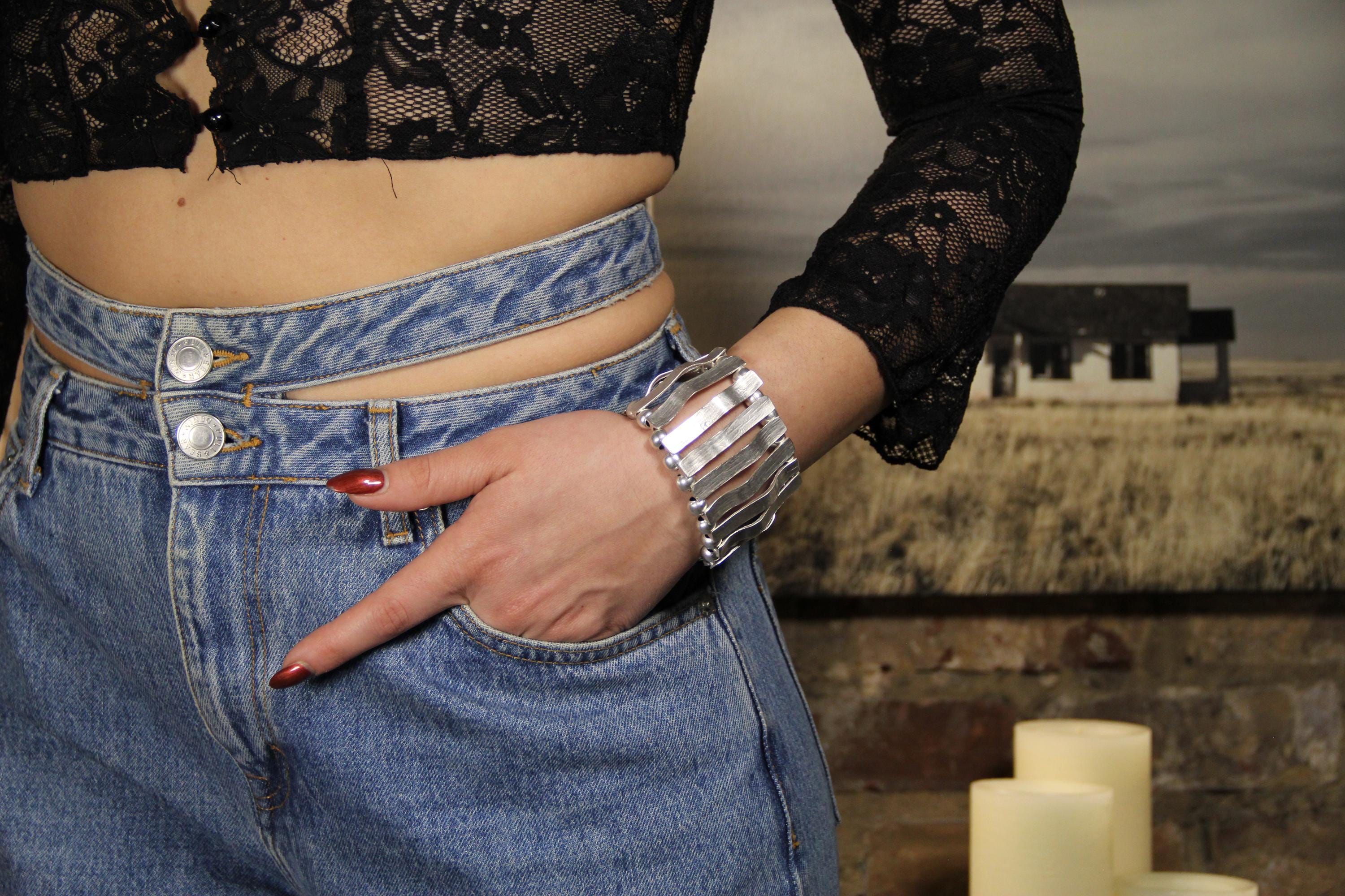 Statement Slip On Unique Cuff Bracelet