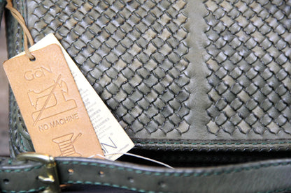 Green Genuine Leather Shoulder Bag